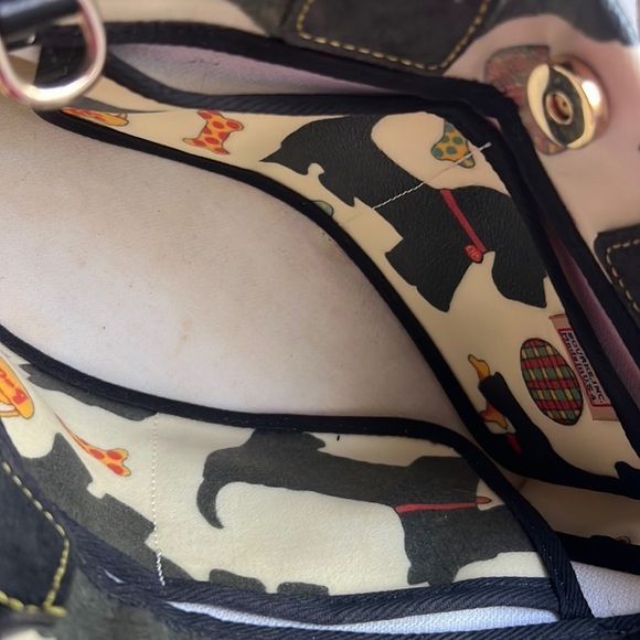 RARE Vintage Dooney & Bourke Scottie Dog Tassel Tote Purse #16044B - Whi… - Picture 10 of 14